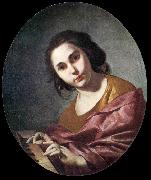 CAVALLINO, Bernardo Clavichord Player df painting